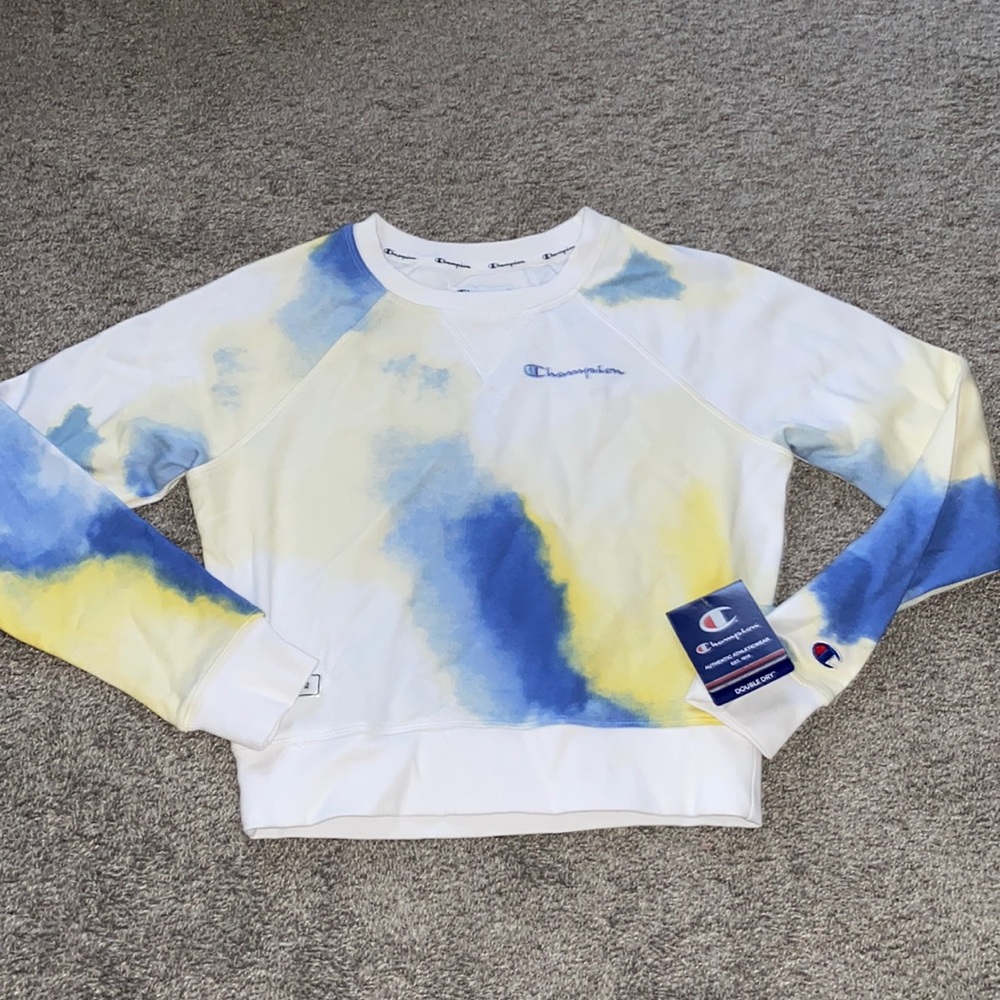CHAMPION tie-dye crew neck